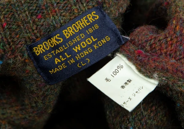 ブルックスブラザーズBrooks Brothers アーガイルニットセーター カーキ他L K-100887_010