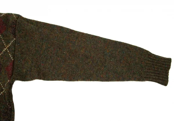 ブルックスブラザーズBrooks Brothers アーガイルニットセーター カーキ他L K-100887_003