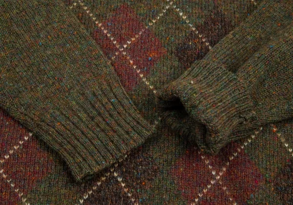 ブルックスブラザーズBrooks Brothers アーガイルニットセーター カーキ他L K-100887_004