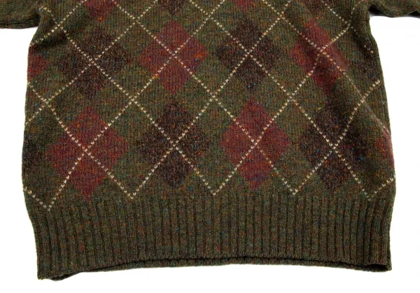 ブルックスブラザーズBrooks Brothers アーガイルニットセーター カーキ他L K-100887_005