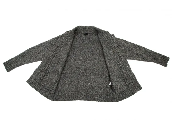 ポールスミス コレクション Paul Smith COLECTION ケーブル編み切替ニットカーディガン グレーL K-100889_008