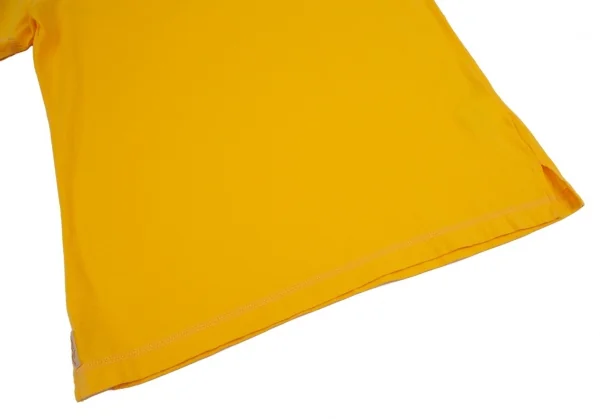 マドモアゼルノンノンMademoiselle NON NON ロゴチェーンステッチ刺繍Tシャツ 黄色38M K-100983_007