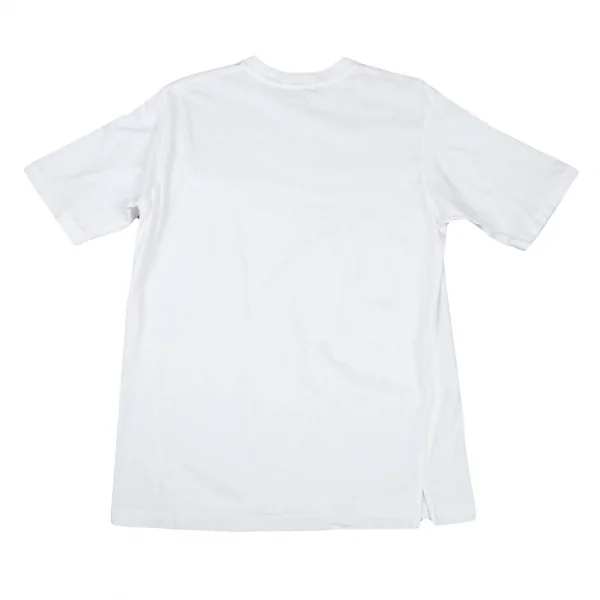ヨウジヤマモト プールオムYohji Yamamoto POUR HOMMEロゴ刺繍コットンベーシックTシャツ 白M K-101029_001