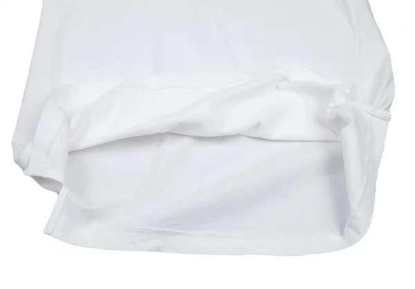 ヨウジヤマモト プールオムYohji Yamamoto POUR HOMMEロゴ刺繍コットンベーシックTシャツ 白M K-101029_010