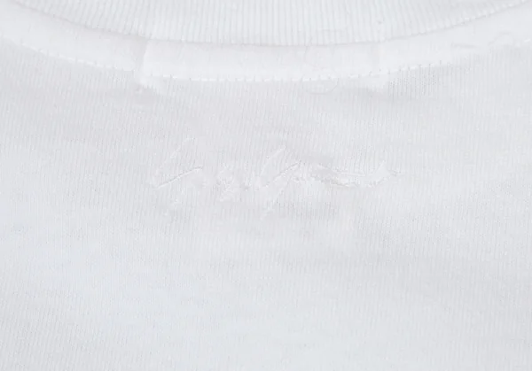 ヨウジヤマモト プールオムYohji Yamamoto POUR HOMMEロゴ刺繍コットンベーシックTシャツ 白M K-101029_004