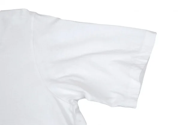 ヨウジヤマモト プールオムYohji Yamamoto POUR HOMMEロゴ刺繍コットンベーシックTシャツ 白M K-101029_007