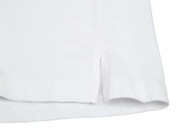 ヨウジヤマモト プールオムYohji Yamamoto POUR HOMMEロゴ刺繍コットンベーシックTシャツ 白M K-101029_009