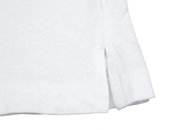 ヨウジヤマモト プールオムYohji Yamamoto POUR HOMMEロゴ刺繍コットンベーシックTシャツ 白M K-101030_012