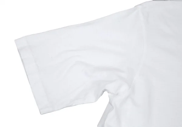 ヨウジヤマモト プールオムYohji Yamamoto POUR HOMMEロゴ刺繍コットンベーシックTシャツ 白M K-101030_008
