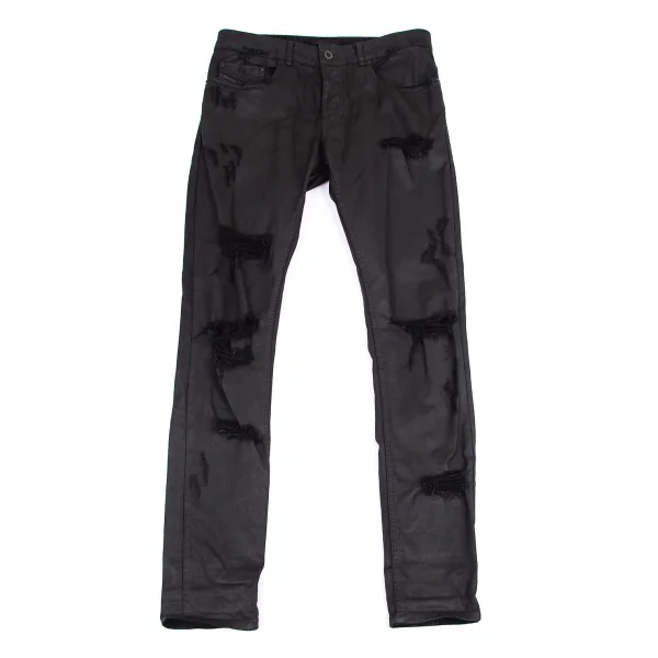 ディーゼル ブラックゴールドDIESEL BLACK GOLD クラッシュコーティングスキニーパンツ