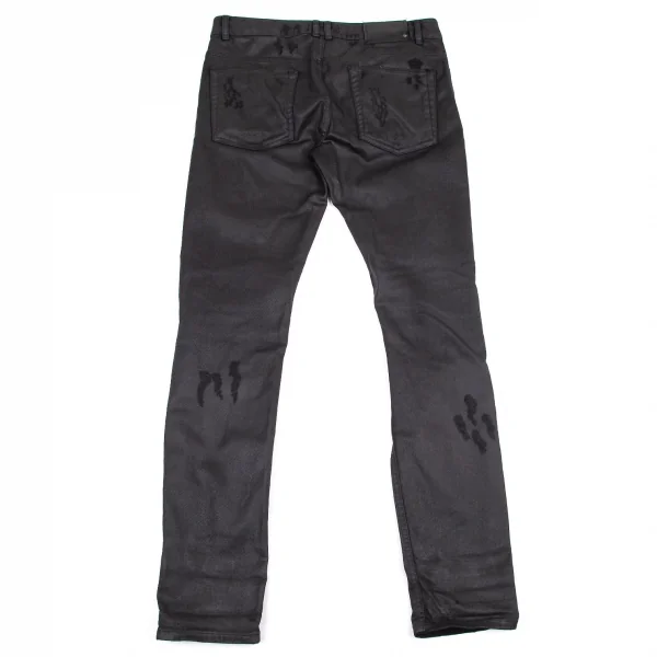 ディーゼル ブラックゴールドDIESEL BLACK GOLD クラッシュコーティングスキニーパンツ 黒31 K-101106_012