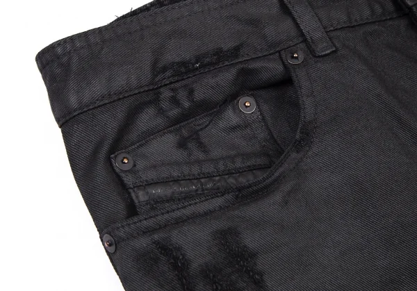 ディーゼル ブラックゴールドDIESEL BLACK GOLD クラッシュコーティングスキニーパンツ 黒31 K-101106_003