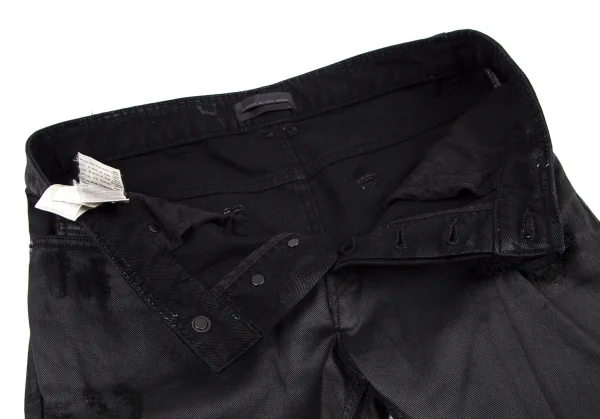 ディーゼル ブラックゴールドDIESEL BLACK GOLD クラッシュコーティングスキニーパンツ 黒31 K-101106_006