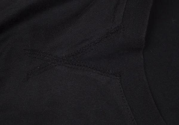 ワイスリーY-3 コットンバックプリントビックシルエットサイドスリットTシャツ 黒XS K-101112_013