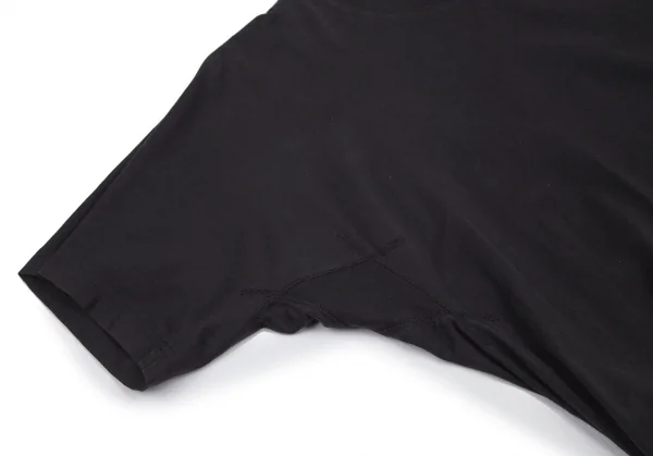 ワイスリーY-3 コットンバックプリントビックシルエットサイドスリットTシャツ 黒XS K-101112_014