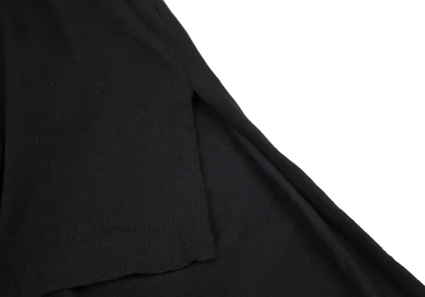 ヨウジヤマモト プールオムYohji Yamamoto POUR HOMME バックカウスカルプリントスタンドカラー天竺バックロングシャツ 黒3 K-101115_011