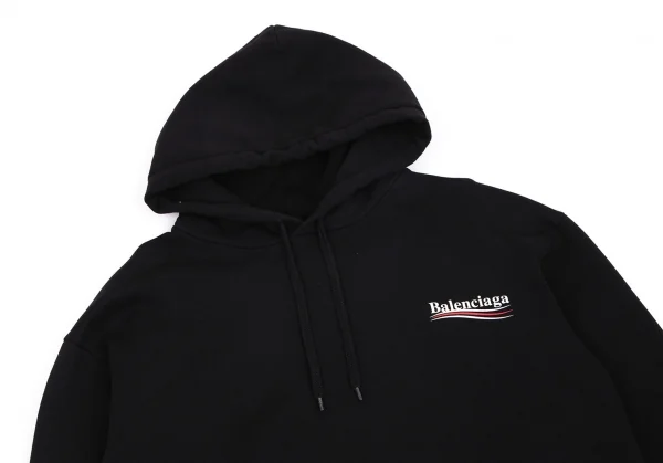 バレンシアガBALENCIAGA キャンペーンロゴプルオーバーパーカー 黒L K-101117_004