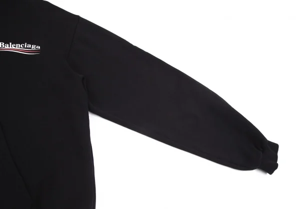 バレンシアガBALENCIAGA キャンペーンロゴプルオーバーパーカー 黒L K-101117_008