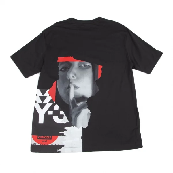 ワイスリーY-3 内田すずめアートグラフィックバックプリントTシャツ 黒L K-101128_001
