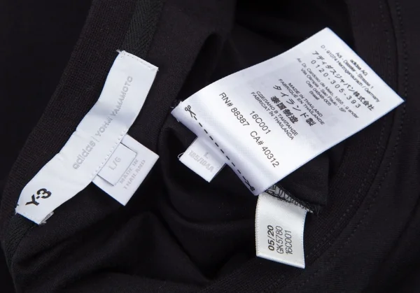 ワイスリーY-3 内田すずめアートグラフィックバックプリントTシャツ 黒L K-101128_011