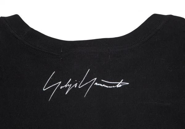 ヨウジヤマモト ノアールYohji Yamamoto NOIR 内田すずめ 薔薇と蜂プリントTシャツ 黒3 K-101135_010