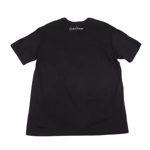 ヨウジヤマモト ノアールYohji Yamamoto NOIR 内田すずめ 薔薇と蜂プリントTシャツ 黒3 K-101135_009