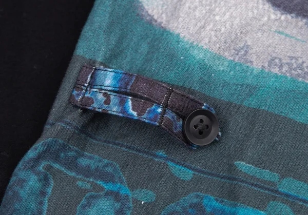 ブラックスキャンダル ヨウジヤマモトBLACK Scandal Yohji Yamamoto 内田すずめ マドンナ柄プリント切替パンツ 黒2 K-101148_010