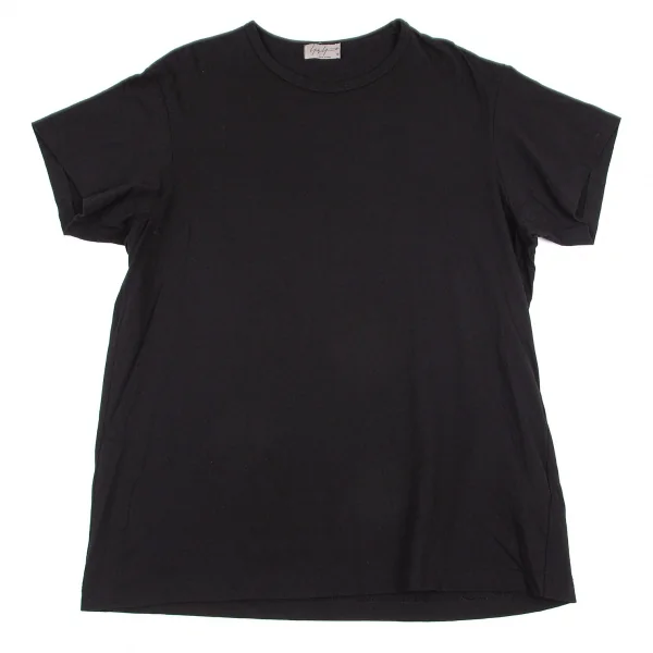 ヨウジヤマモト プールオムYohji Yamamoto POUR HOMME コットンカルティマ天竺クルーネックTシャツ 黒3 K-101152_001