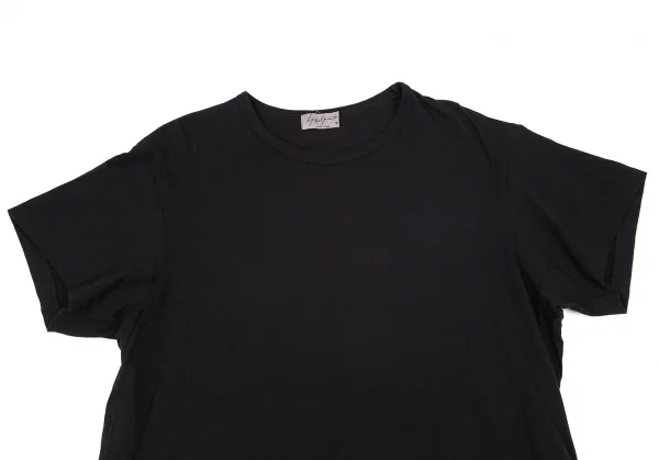 ヨウジヤマモト プールオムYohji Yamamoto POUR HOMME コットンカルティマ天竺クルーネックTシャツ 黒3 K-101152_002
