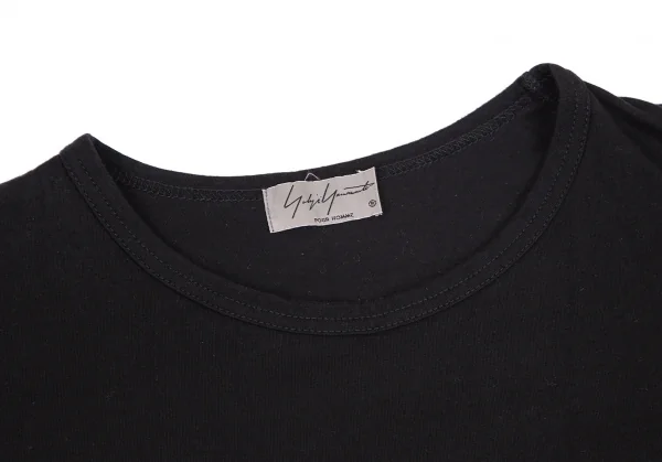 ヨウジヤマモト プールオムYohji Yamamoto POUR HOMME コットンカルティマ天竺クルーネックTシャツ 黒3 K-101152_003