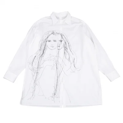 Yohji Yamamoto POUR HOMME Suzume Uchida Embroidery Shirt