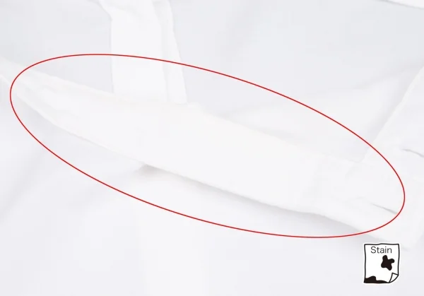 ヨウジヤマモト プールオムYohji Yamamoto POUR HOMME 内田すずめ 百貨店限定ダブルフェイスステッチ刺繍カッティングデザインシャツ 白3 K-101155_008