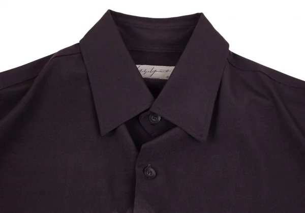 ヨウジヤマモト プールオムYohji Yamamoto POUR HOMME 内田すずめ サヨウナラバプリントロングシャツ ブリーチブラック1 K-101159_002