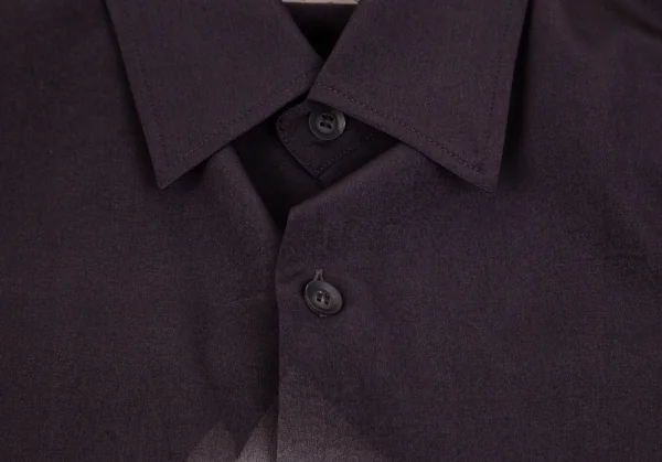 ヨウジヤマモト プールオムYohji Yamamoto POUR HOMME 内田すずめ サヨウナラバプリントロングシャツ ブリーチブラック1 K-101159_004