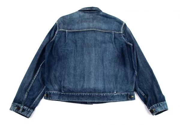 ヨウジヤマモト プールオムYohji Yamamoto POUR HOMME スポテッドホースジップスリットトラッカージャケット インディゴ3 K-101161_014