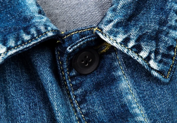 ヨウジヤマモト プールオムYohji Yamamoto POUR HOMME スポテッドホースジップスリットトラッカージャケット インディゴ3 K-101161_005