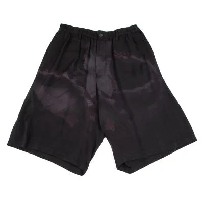 ヨウジヤマモト プールオムYohji Yamamoto POUR HOMME 内田すずめ 蛇女ギャザーハーフパンツ