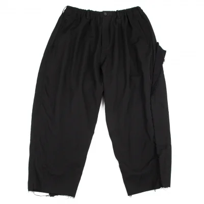 ヨウジヤマモト プールオムYohji Yamamoto POUR HOMME 2015A/W復刻重レイヤードウールギャバステッチパンツ