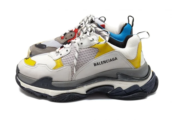 バレンシアガBALENCIAGA トリプルS ダッドスニーカー オフ赤黄他28.5 K-101195_003