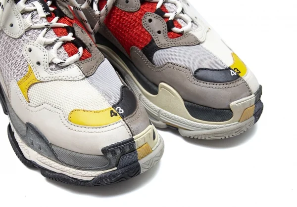 バレンシアガBALENCIAGA トリプルS ダッドスニーカー オフ赤黄他28.5 K-101195_007