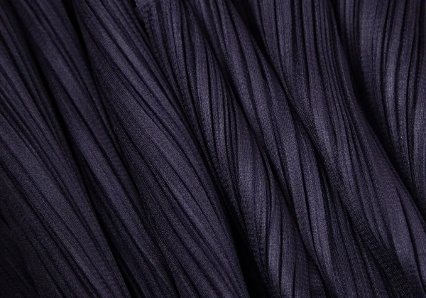 プリーツプリーズPLEATS PLEASE プリーツサイドスリットプリーツタンクトップ 紺M位 K-101215_012