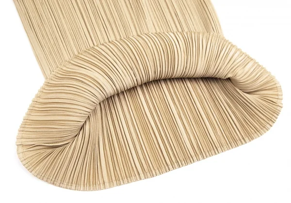 プリーツプリーズPLEATS PLEASE カラフルタートルネックノースリーブトップ ベージュ水色他3 K-101219_010