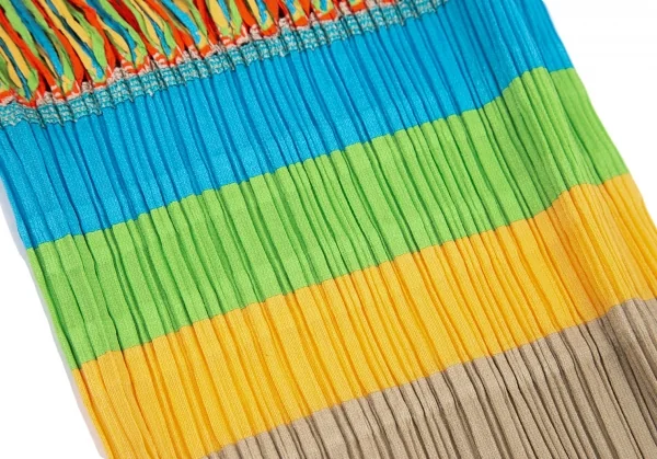 プリーツプリーズPLEATS PLEASE カラフルタートルネックノースリーブトップ ベージュ水色他3 K-101219_007