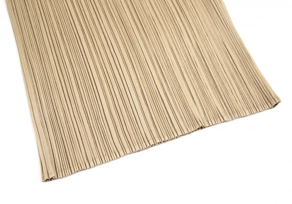 プリーツプリーズPLEATS PLEASE カラフルタートルネックノースリーブトップ ベージュ水色他3 K-101219_009