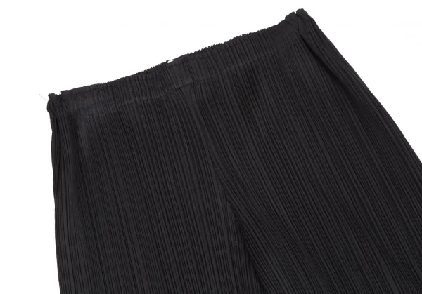 プリーツプリーズPLEATS PLEASE プリーツサイドジップリブパンツ 黒3 K-101242_002