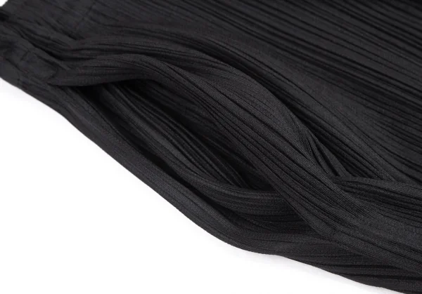 プリーツプリーズPLEATS PLEASE プリーツサイドジップリブパンツ 黒3 K-101242_004