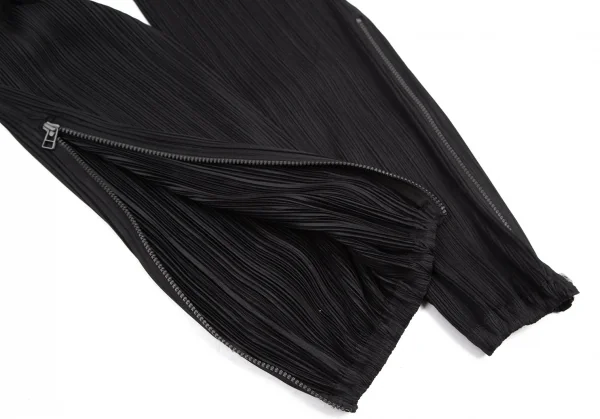プリーツプリーズPLEATS PLEASE プリーツサイドジップリブパンツ 黒3 K-101242_006