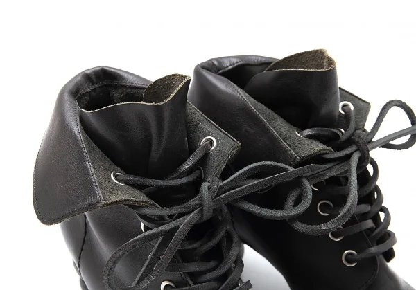 ジュンヤワタナベコムデギャルソンJUNYA WATANABE COMME des GARCONS ボビンターニングヒールショートブーツ 焦げ茶S(23.5位) K-101288_002