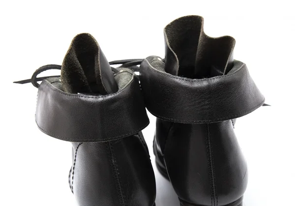 ジュンヤワタナベコムデギャルソンJUNYA WATANABE COMME des GARCONS ボビンターニングヒールショートブーツ 焦げ茶S(23.5位) K-101288_003