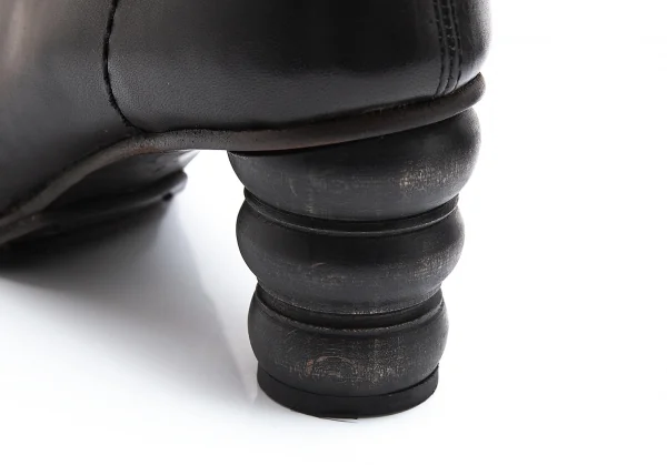 ジュンヤワタナベコムデギャルソンJUNYA WATANABE COMME des GARCONS ボビンターニングヒールショートブーツ 焦げ茶S(23.5位) K-101288_008